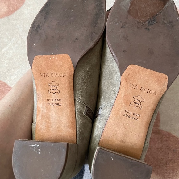 VIA SPIGA GREY SUEDE ANKLE BOOTS - Picture 6 of 6